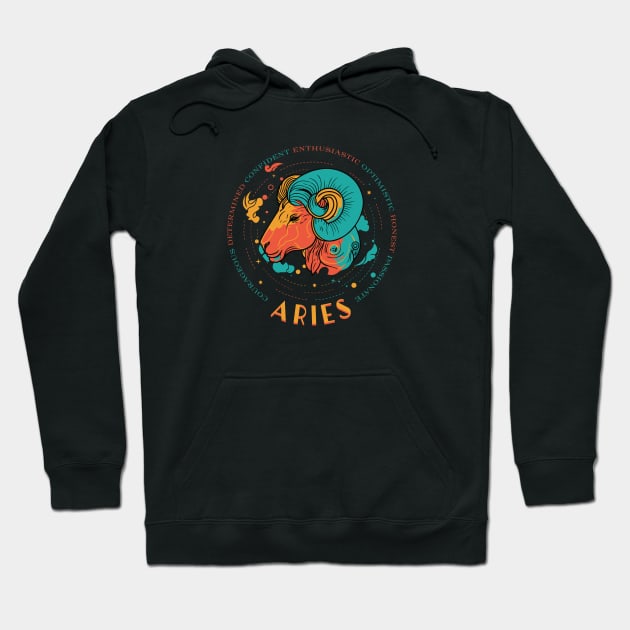 Aries Hoodie by Polynesian Vibes